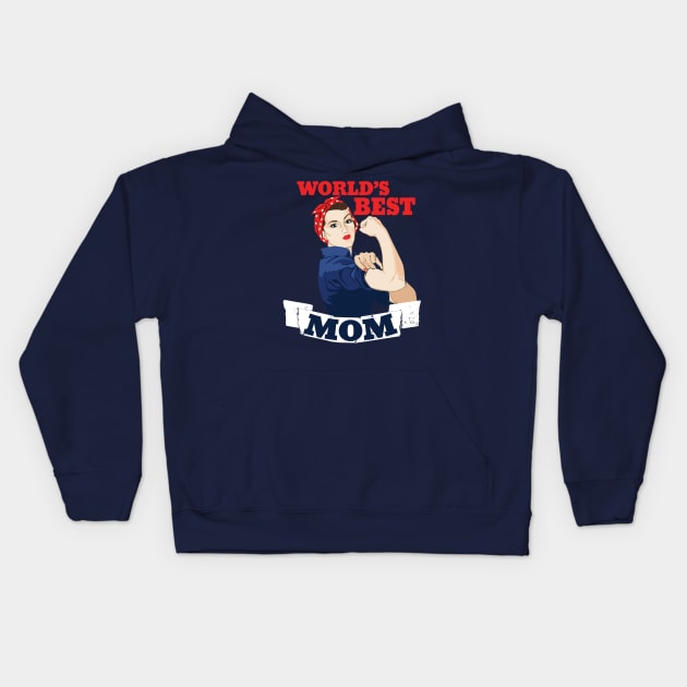 World's Best Mom Kids Hoodie by bubbsnugg